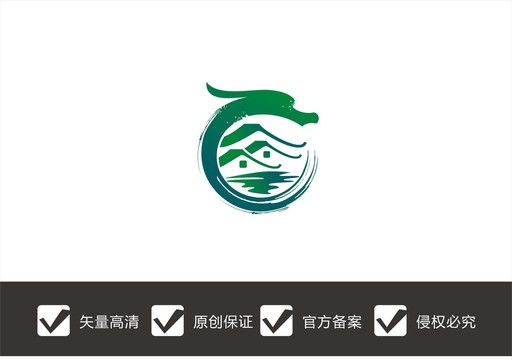 龍山莊logo