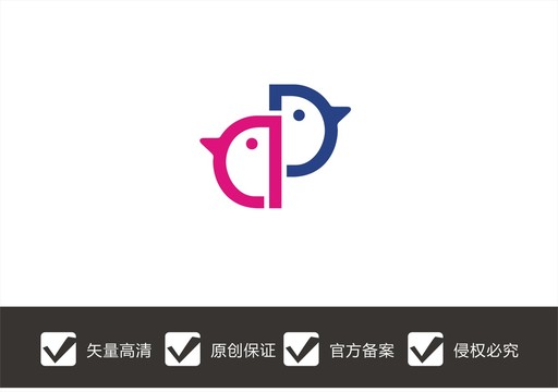 小鸟儿童logo