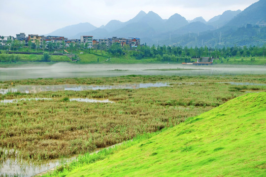 贵州荔波樟江湿地