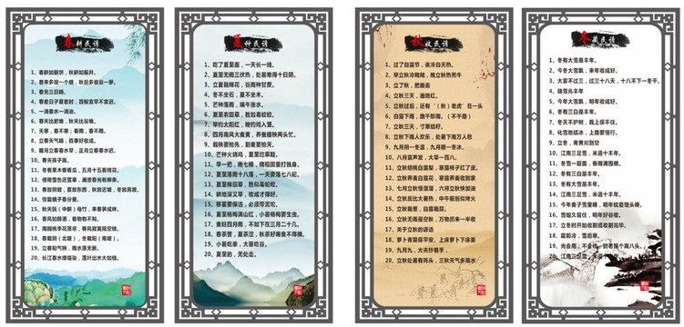 農(nóng)耕文化四季民諺