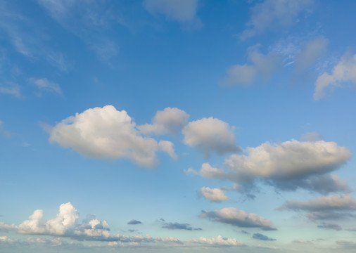 仰视天空云景