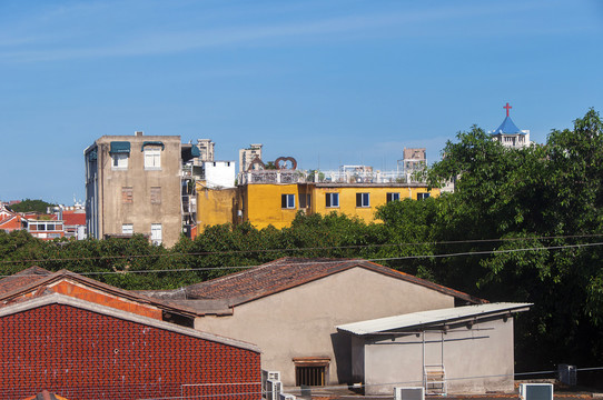 城市老城建筑局部