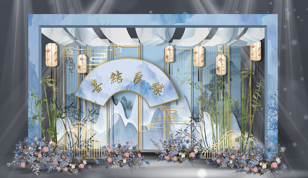 新中式婚禮迎賓區(qū)