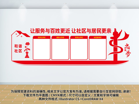 社區(qū)三務(wù)公開欄
