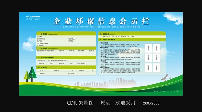 企业环保信息公示栏