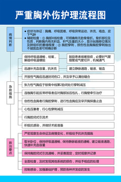 严重胸外伤护理流程图