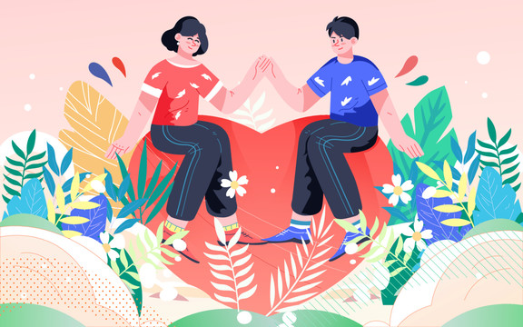 情人節(jié)海報節(jié)日情侶求婚七夕約會