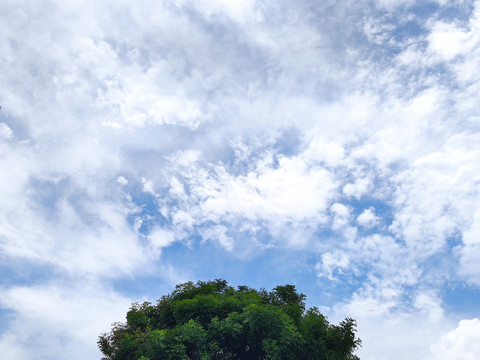 天空白云背景图片
