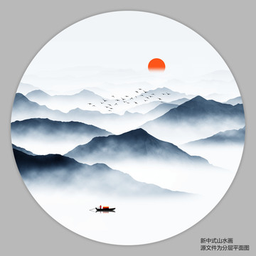 禅意山水画