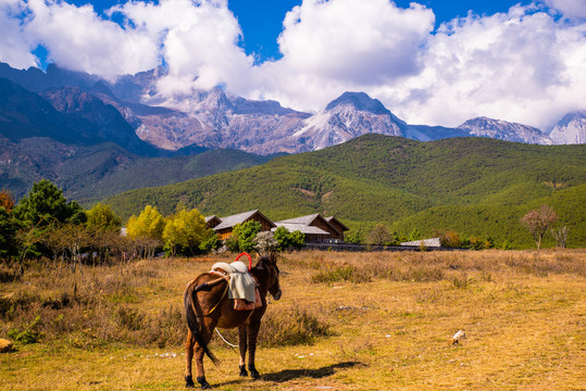 云南高山村落