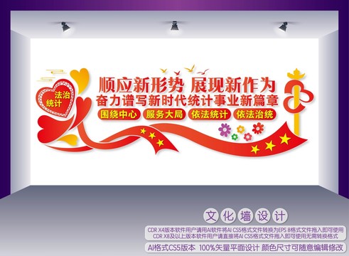 統(tǒng)計(jì)文化墻