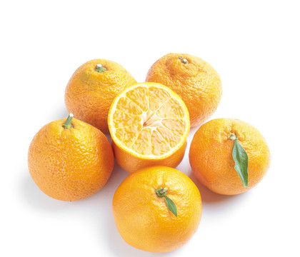 白底上一堆椪柑橘