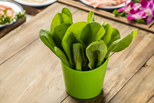 火锅食材小青菜