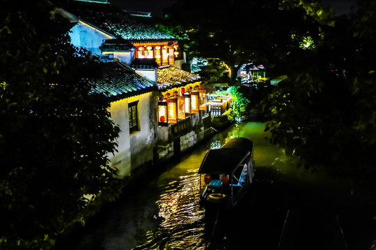 水乡西塘古镇夜景