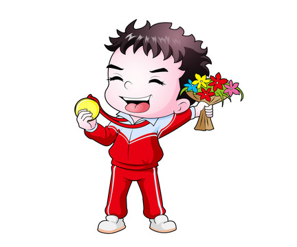 奧運(yùn)健兒卡通