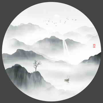 書(shū)房山水畫(huà)