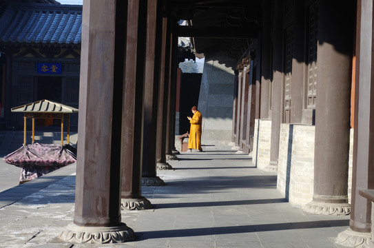 山西大同云冈石窟灵岩寺