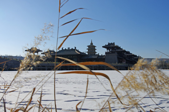 山西大同云冈石窟灵岩寺