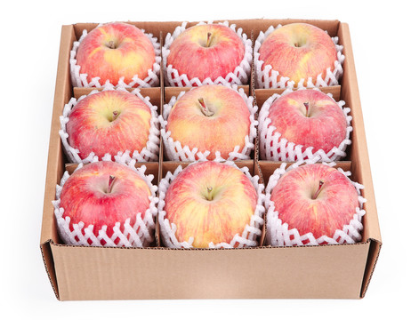 箱子里装着条纹苹果