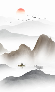 新中式山水畫