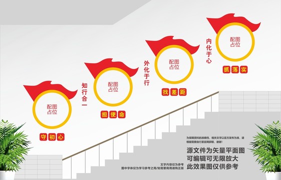 紅色樓道文化墻