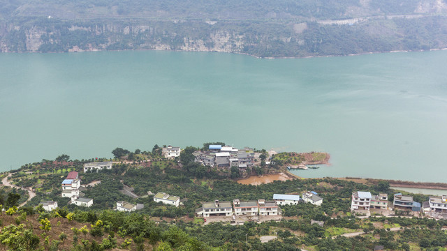 四川宜宾向家坝库区自然风光