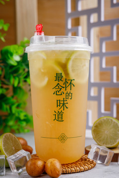 黄皮柠檬茶