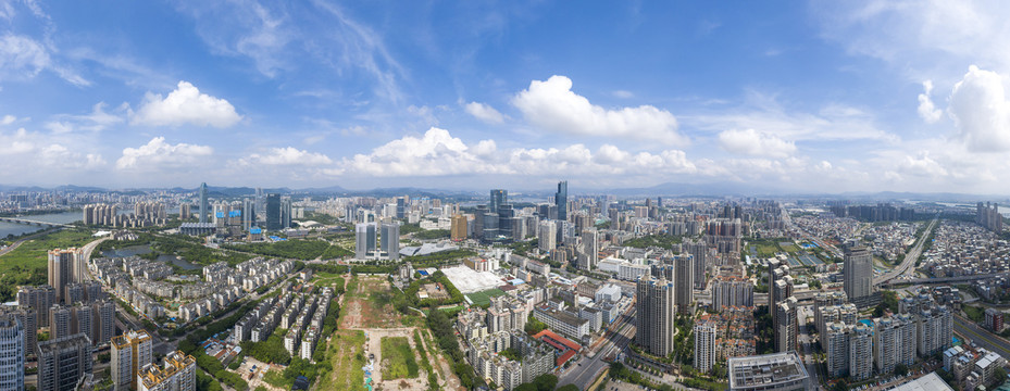 惠州江北全景蓝天