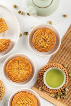 中国传统节日中秋节月饼