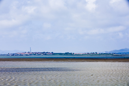 海岛渔村海滨风光