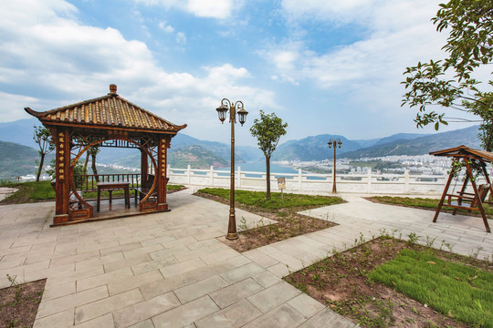 云南昭通綏江金山寺涼亭