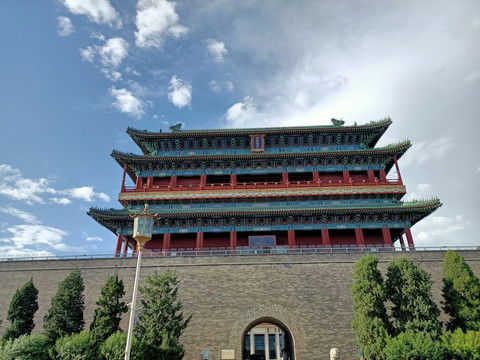北京前门正阳门城楼历史名胜古迹