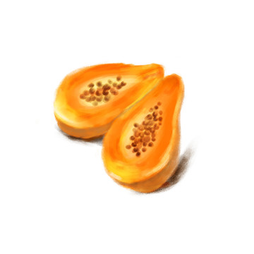 芒果插畫(huà)設(shè)計(jì)