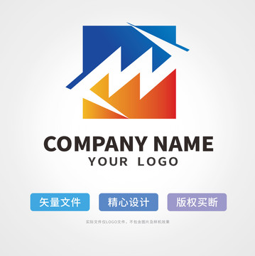 md字母logo