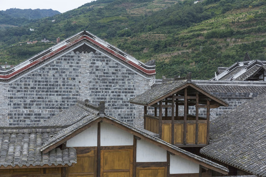 宜宾屏山十二景书楼镇马湖古城