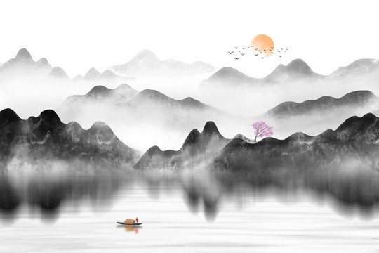 新中式山水畫(huà)