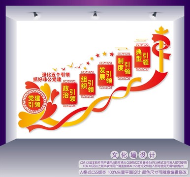 非公黨建樓梯文化墻