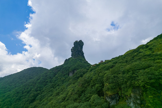 航拍贵州铜仁梵净山