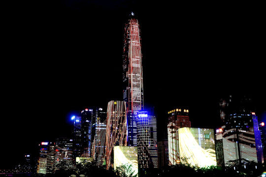 深圳市民中心绚丽灯光秀