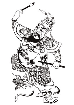 魁星插畫