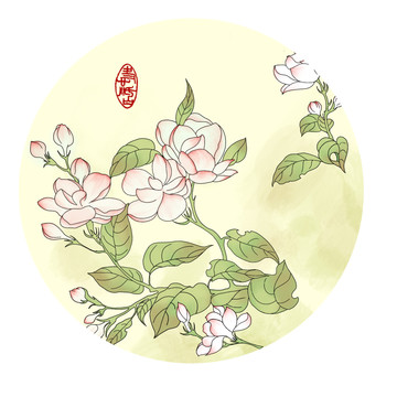 國(guó)風(fēng)花卉