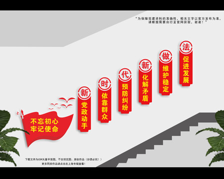 楓橋經(jīng)驗(yàn)樓梯文化墻