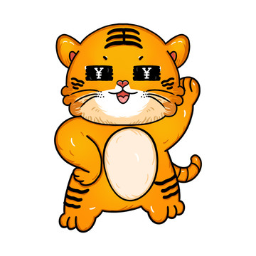 國潮虎年老虎