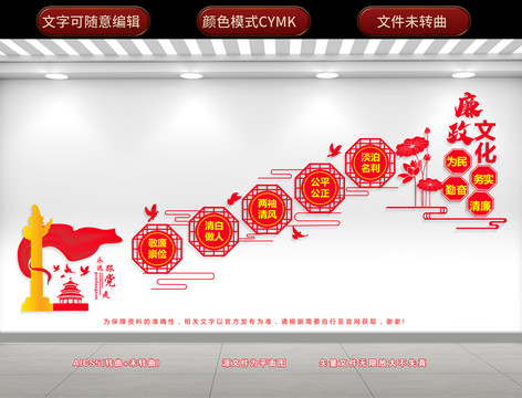 樓道廉政文化墻