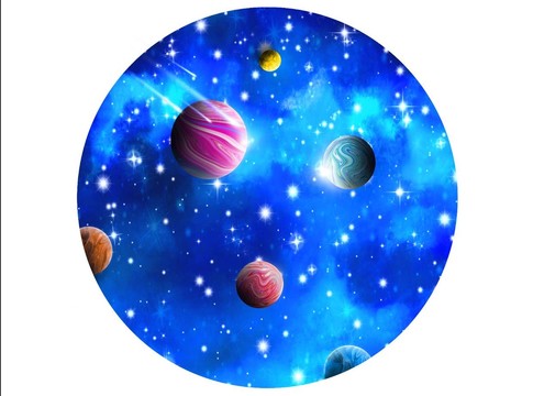 星空星球圓形