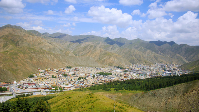 夏河拉卜楞寺全景