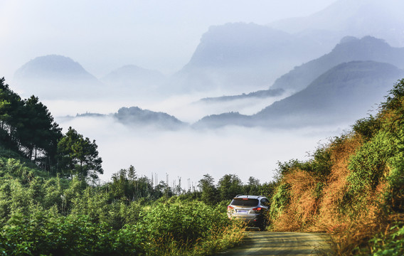 云雾山川自然风光