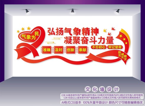 氣象精神文化墻