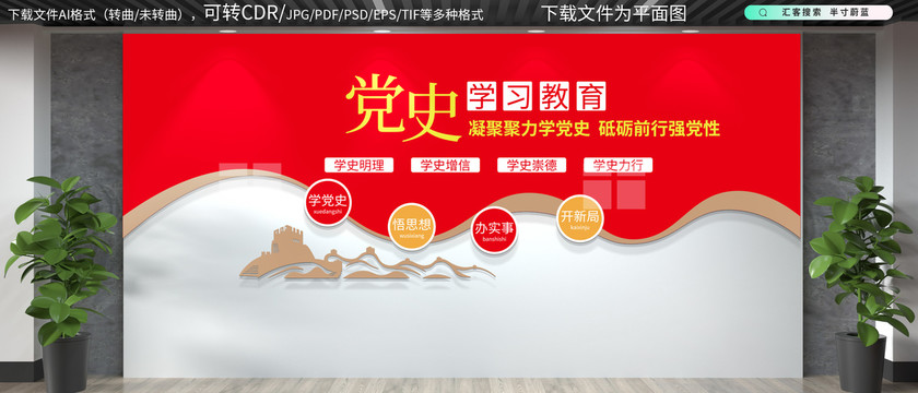 學(xué)黨史文化墻