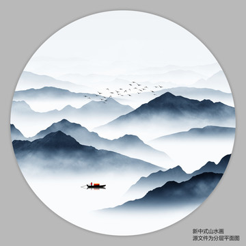 禅意山水画